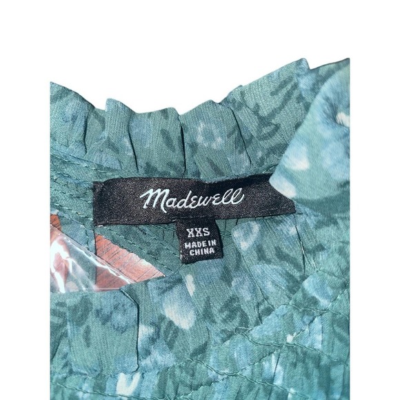 NWT Madewell Crinkle Georgette Lucie Tie Back Midi Dress Size XS - Picture 8 of 10